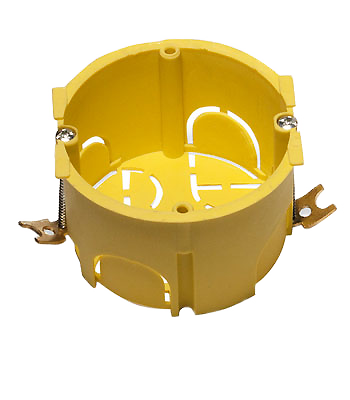 TWT-BX45x45-YL - Подрозеточная коробка для суппорта 45х45, желтая